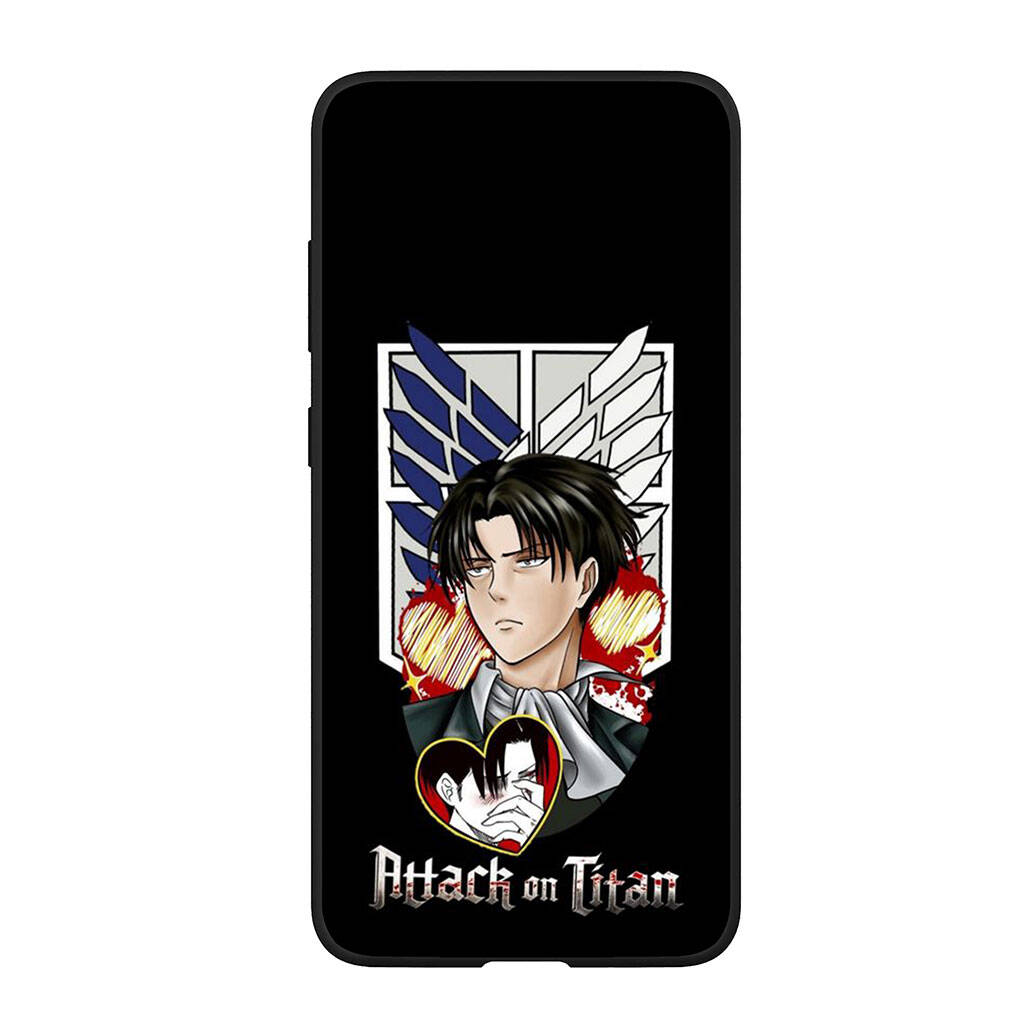 for Samsung Galaxy S25 S24 iPhone 17 16 15 Xiaomi Redmi Note 14 13 12 11 Plus Pro Max XR A37 Case Cartoon Attack on Titan Eren Jaeger Levi OPPO Huawei