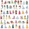 100pcs Mixed  Princess Stickers Cute Rapunzel Belle Ariel Cartoon Decals DIY Scrapbook Luggage Kawaii Graffiti Sticker