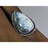 Natural Dendrite 925 Solid Sterling Silver Ring Size US-8.5 PG-16