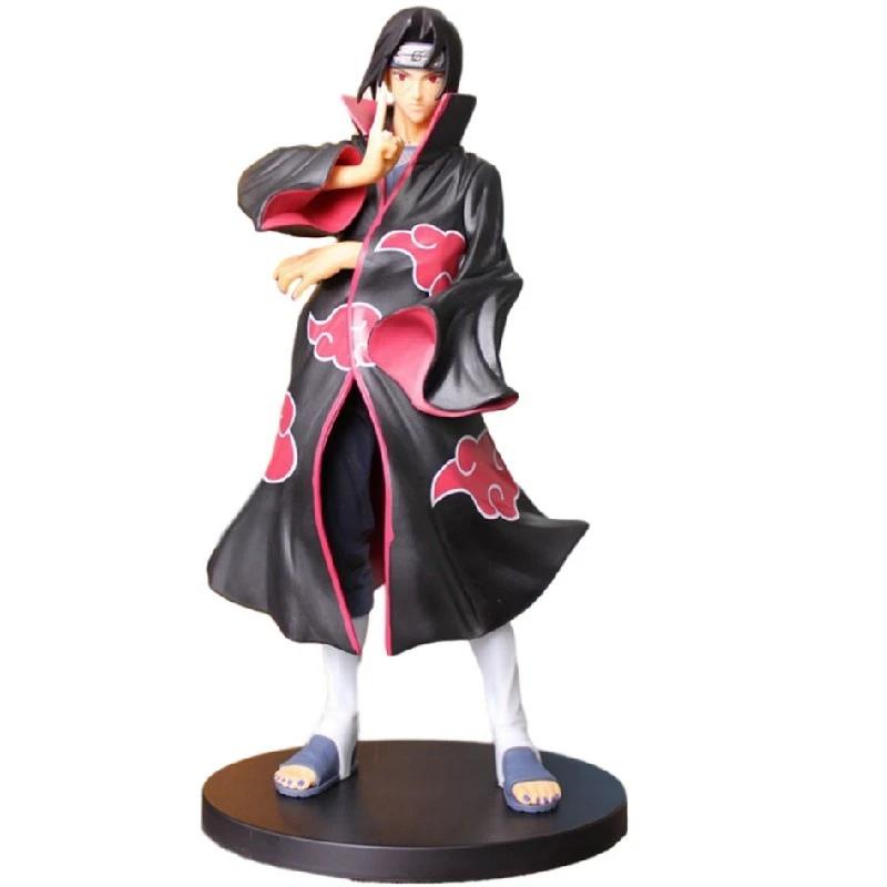 Hot Anime Naruto Shippuuden Uchiha Itachi Akatsuki Organization GK Dress Up Model Plaything Present Set Action Figure PVC