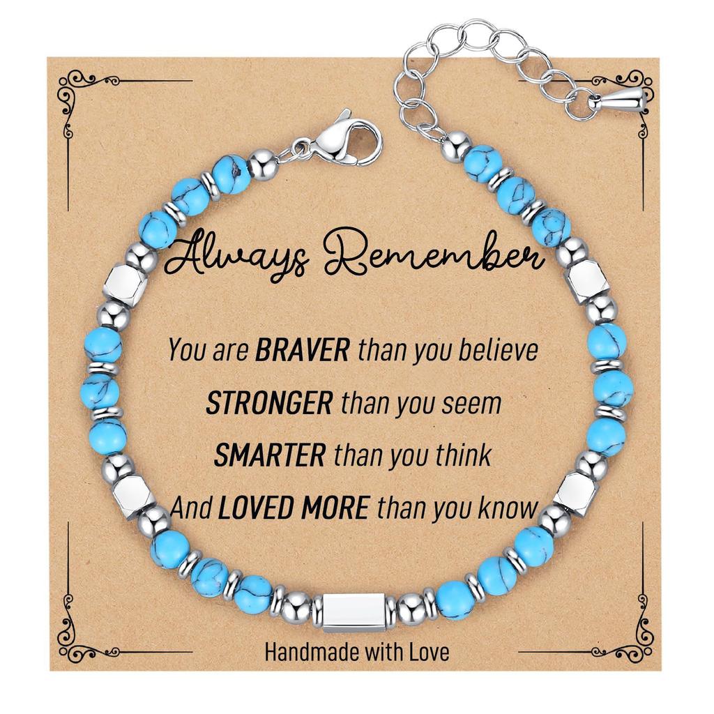 JYL TS Bracelet Letter Heart  Set Stackable Friendship & Personalized Luck