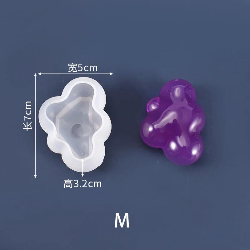 3D Silicone Mold Cloud Shape Chocolate Mousse Fondant Ice Cube Pudding Candy Soap Candle Molds Baking Cake Decoration Tool S/M/L