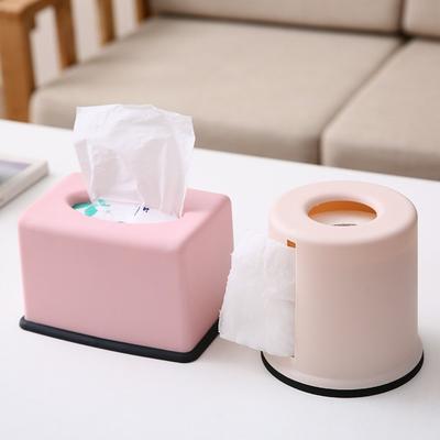 Plastic Paper Towel Box Cylinder/Square Napkin Holder New Tissue Case  Household Use