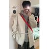 Herren Retro Gitter-Patchwork Jacke - Frühling/Herbst, Amerikanischer Reverskragen, Ohne Kapuze, Partnerlook