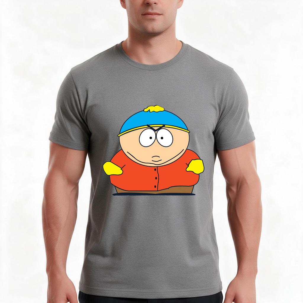 South Park TShirt Summer Casual Cotton Tee Oversized Streetwear Tops Vintage Graphic Print Loose Fit Short Sleeve