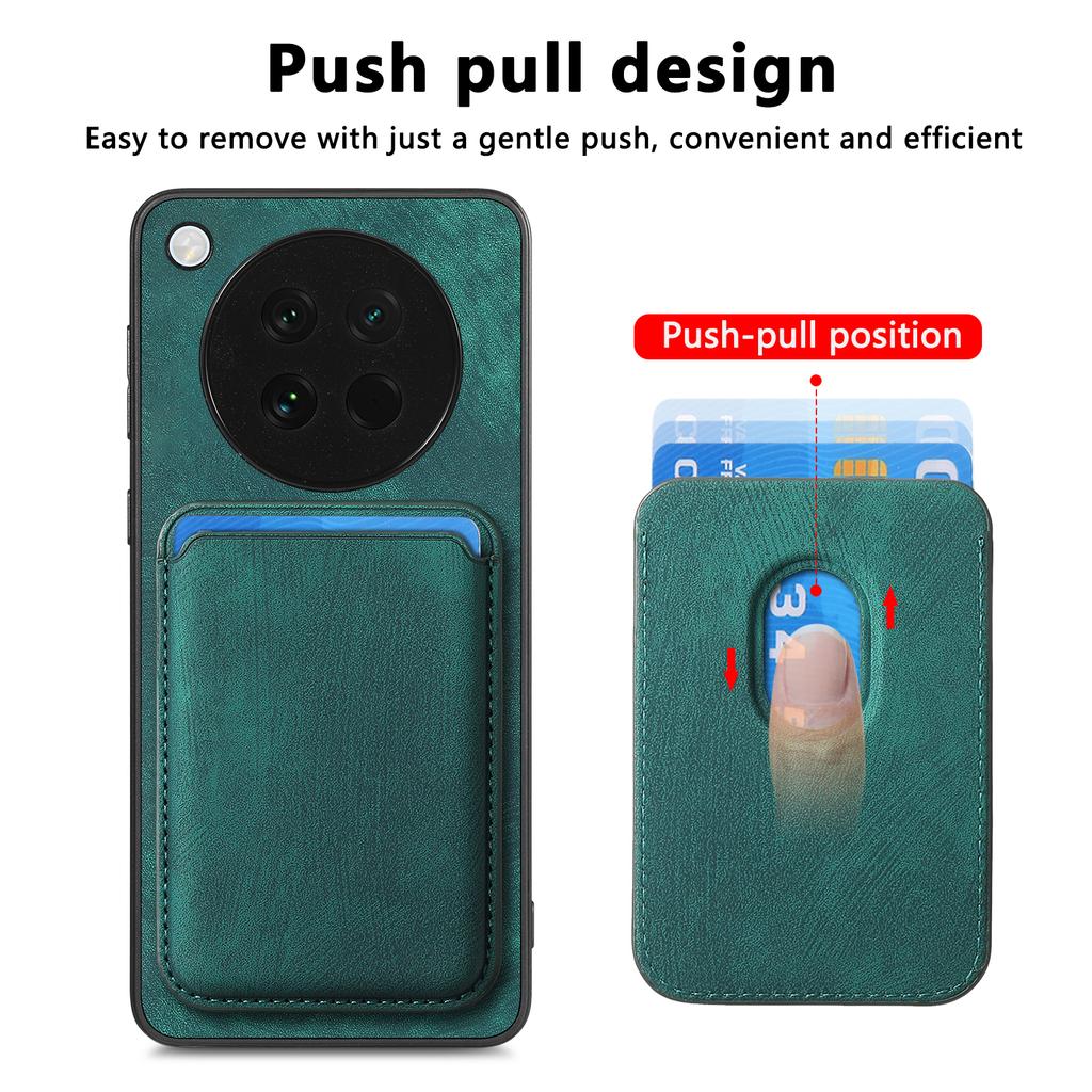 For Oppo Find X8s 5G Magnetic Case Leather Back Cover with Detachable Card Holder