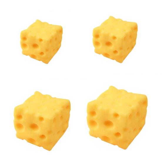 2Pcs Stress Relief Toys Soft Elastic Cheese Squeeze Toy Slow Rising Rebound Sensory