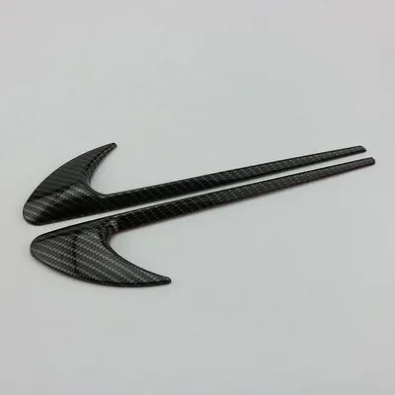 2pcs Car Door Wing Fender Vent Marker Sticker Side Sticker for Brabus Mercedes Benz Maybach AMG Biturbo S63 C43 E53 A/C/E/S/G fui8