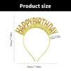 Grattis på födelsedagen pannband födelsedagsfest tillbehör hårbåge för sammankomster