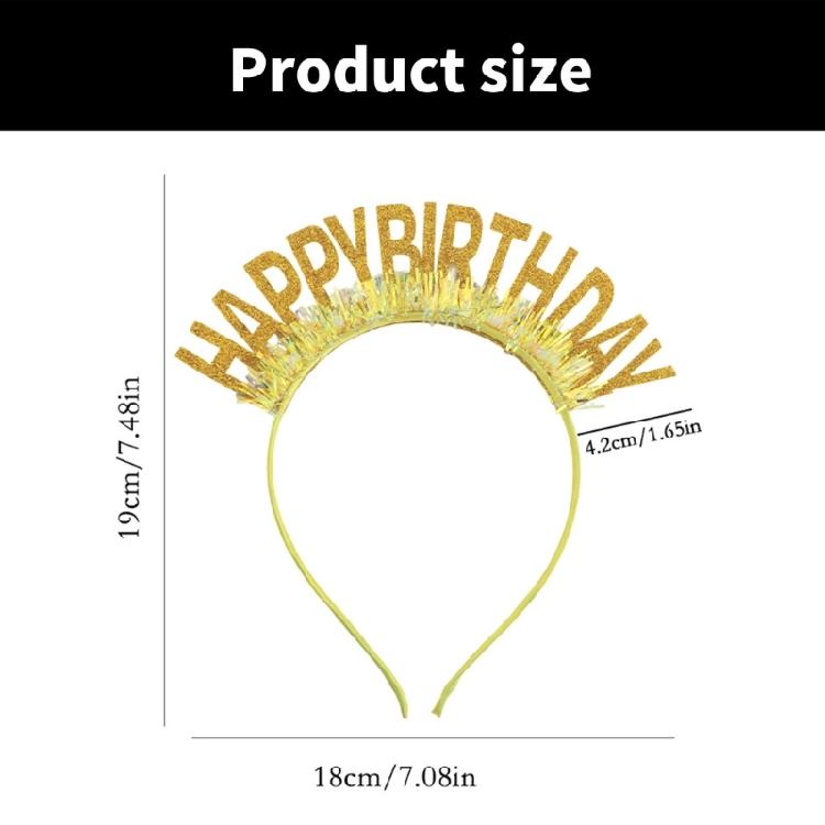 Grattis på födelsedagen pannband födelsedagsfest tillbehör hårbåge för sammankomster