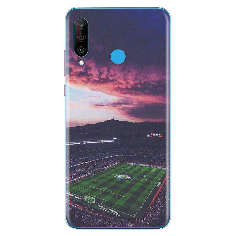 Ich liebe Feuer Fußball weiche TPU Silikonhülle für Huawei P40 P30 P20 Pro P10 P9 P8 Lite E Plus 2019 2017 Telefonhülle