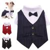 Franse Bulldog Huisdier Feestpak Smoking Bruiloft Formele Hondenkleding voor Kleine Honden Kleding Puppy Mopshond Corgi Shirts Mascotas Kostuum