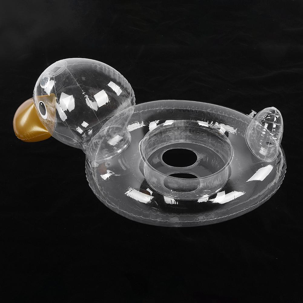 Baby Kleinkind Transparenter Enten Schwimmring Kleinkind Wasser Schwimm Sitz Kreis Pool Sicherheits Hilfe Trainer