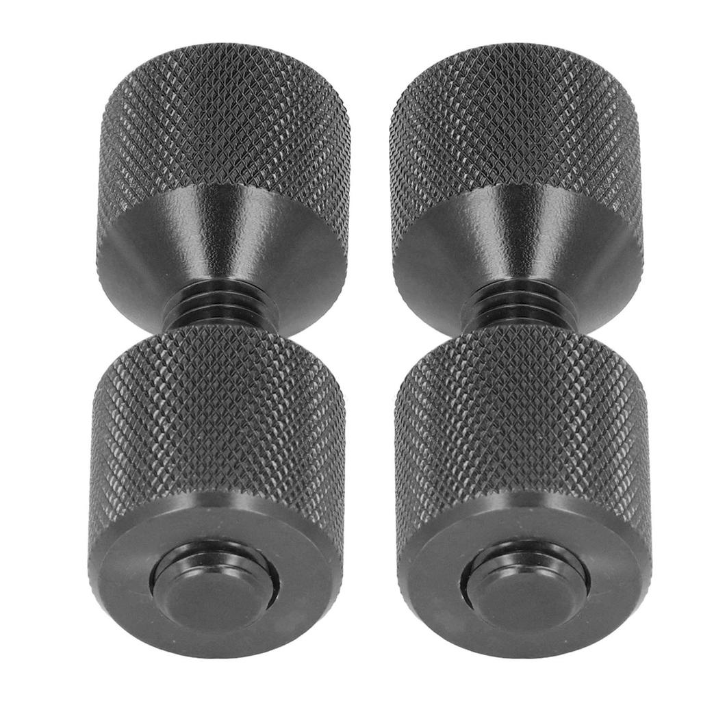 2 Stück Flanschausrichtstift Eloxal Aluminium 1-1/8 Zoll Flansch Doppellochstifte Set für 0,5 bis 14 Zoll 150LB Flansche Schwarz