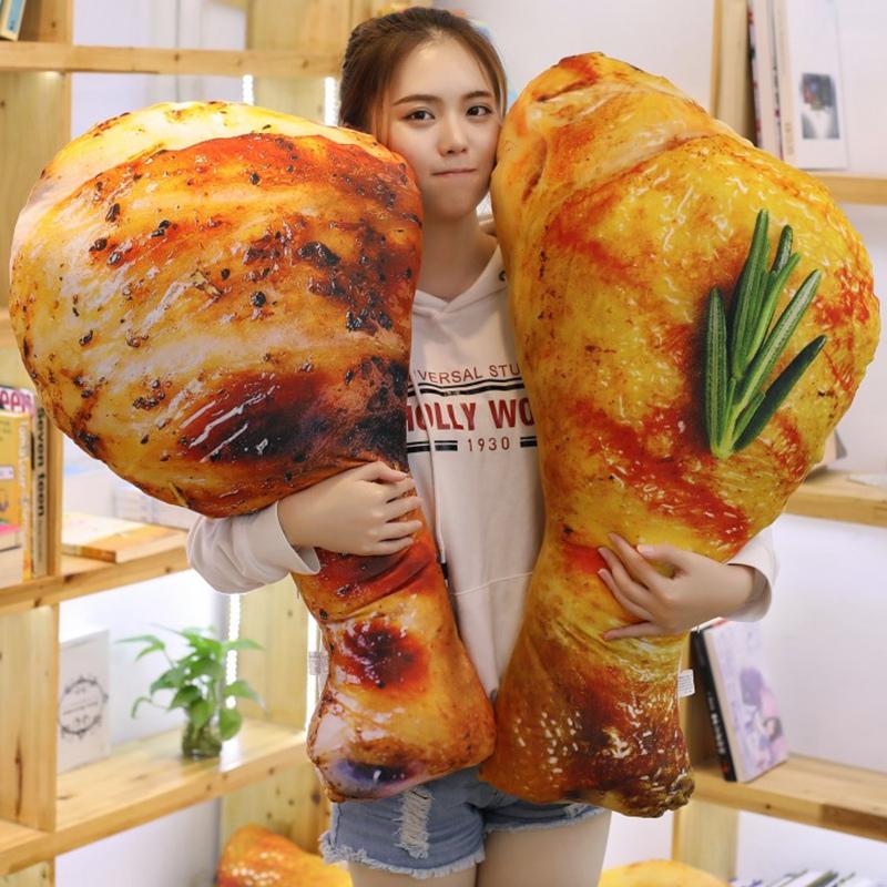 Cute plush toy food Reallife style Chicken leg chick pillow cushion birthday gift
