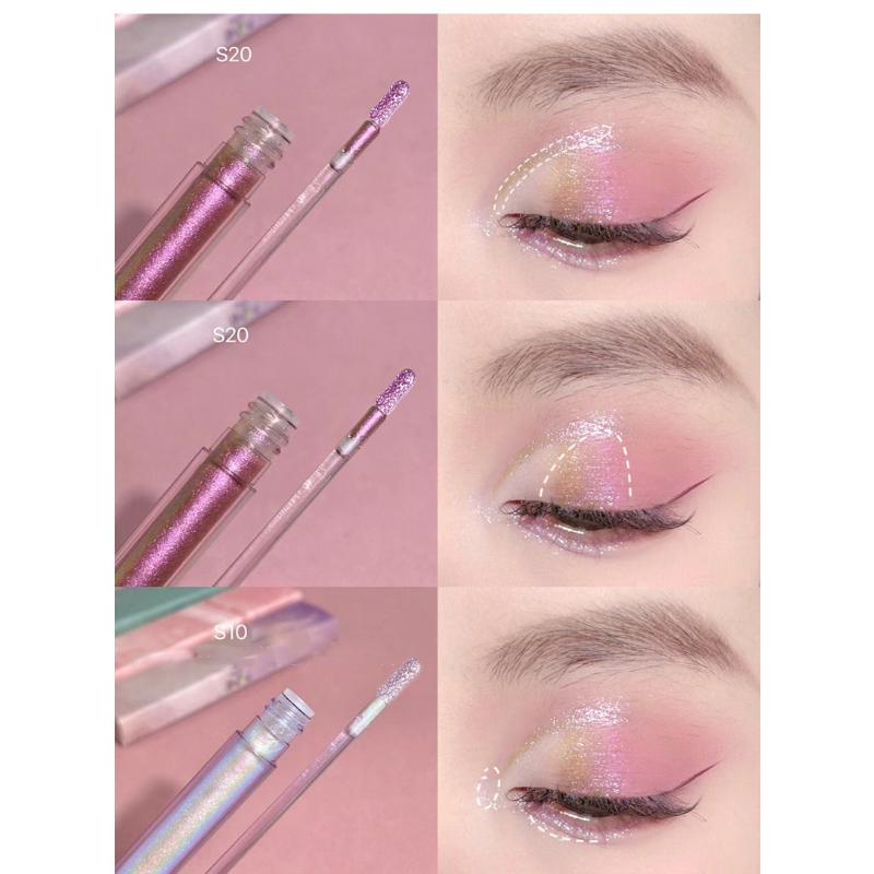 Gilding Shimmer Liquid Eyeshadow Brightening Lying Silkworm Highlight Stick Eye Cosmetic Long-lasting Shiny Makeup Illuminator