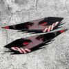 1pair Anime Eyes JDM Car Stickers Waterproof Moto Front Fairing Side Panels Fuel Tank Electric Scooter Auto Window Vinyl Decals
