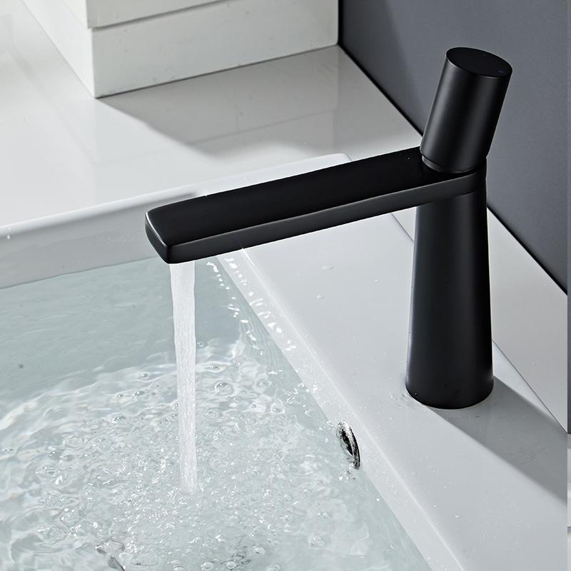 

Современный смеситель для раковины в ванной из нержавеющей стали, смесители для установки на столешницу, смесители для горячей и холодной воды, смеситель для раковины в ванной