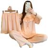 Cloud Cotton Fairy Pajamas Are Popular In Summer, Sweet Short-Sleeved Three-Piece Soft Cotton Comfortable Loungewear Can Be Worn Outside