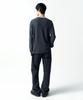 INSILENCE Cotton Cashmere Stripe Pullover Navy