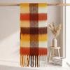 | Imitation mohair plaid scarf | Autumn and winter warm AC grid | Support LOGO customization