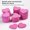 50Count Mini Nail Files with Soft Sponges Texture Heart Design Double Sided Buffers for Quick Manicure Travel Essential