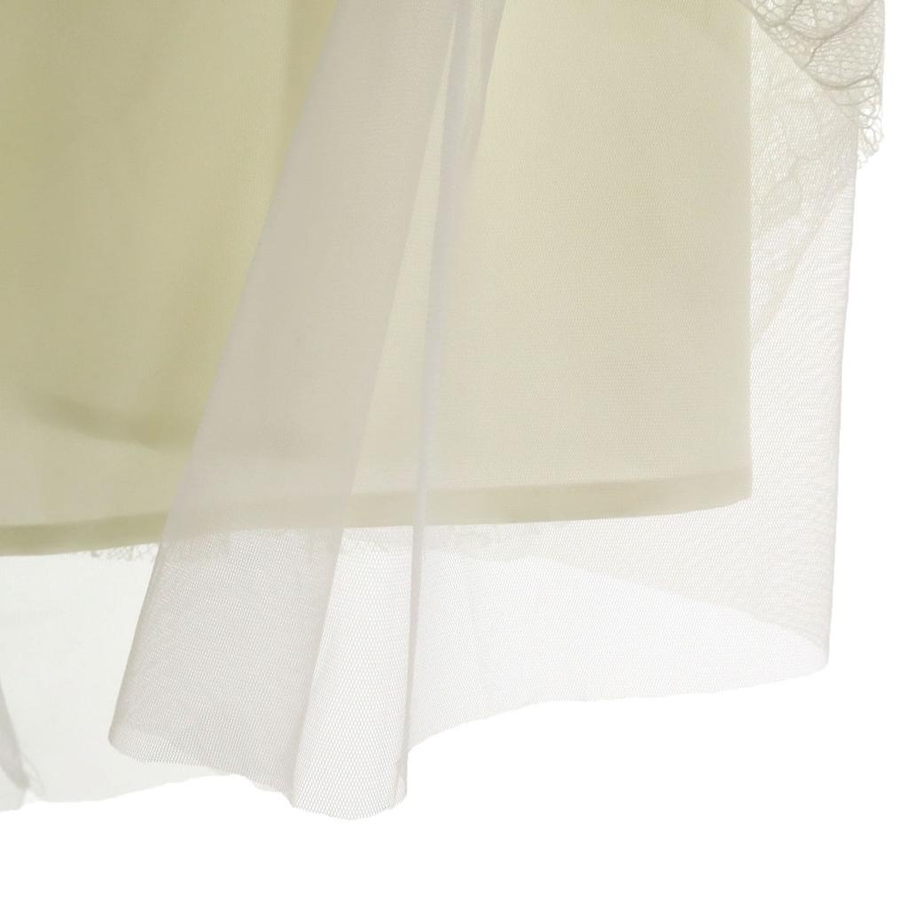 Unused Diagram Long Length Lace Tulle Skirt 36 White System Women Used