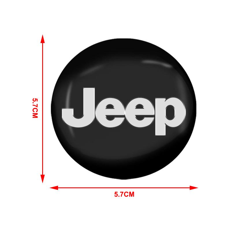 Car Rim Cover Decal Tire Wheel Center Hub Cap Sticker Emblem Decal For Jeep Grand Cherokee WJ WK WK2 Wrangler TJ JK 2 4 Puertas
