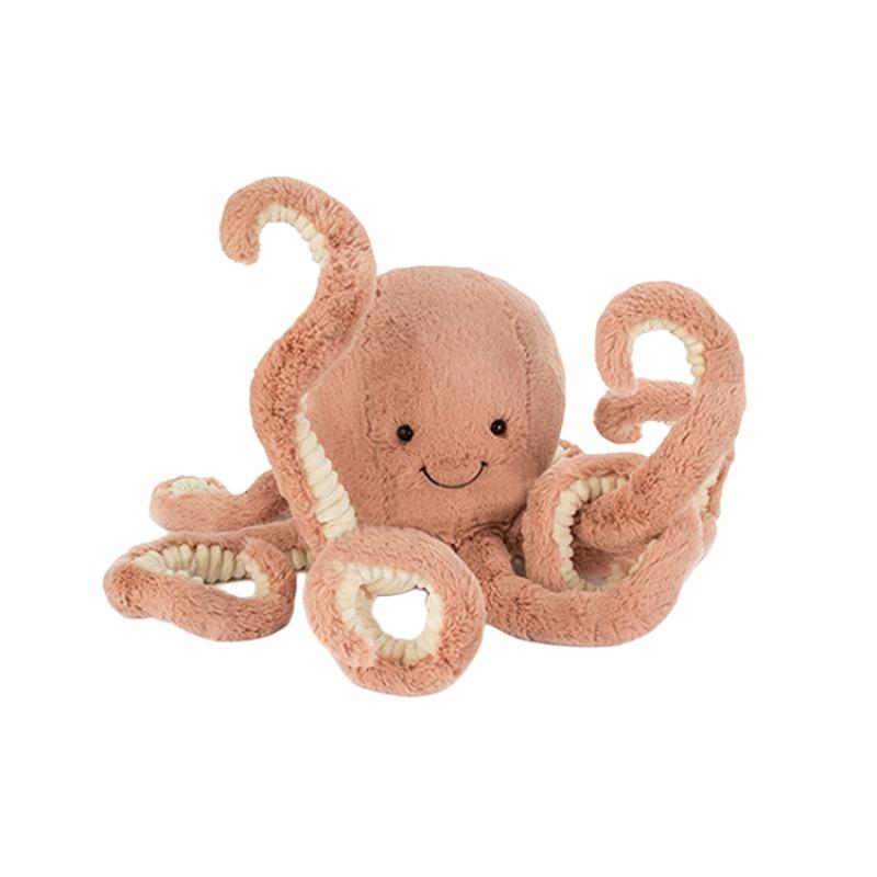 JELLYCAT ocean series octopus Odell soothing apricot doll plush doll 23cm high
