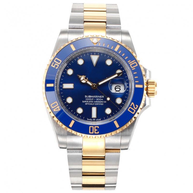 Pánské mechanické hodinky Rolex Submariner zelené a černé