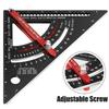 Speed Carpenters Square Tool Adjustable Square Carpentry Aluminium Layout Rafter Square Triangle Ruler, 7 Inch