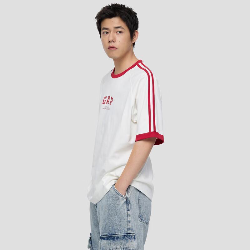 GAP Unisex Logo Print Loose Fit Short Sleeve T-Shirt