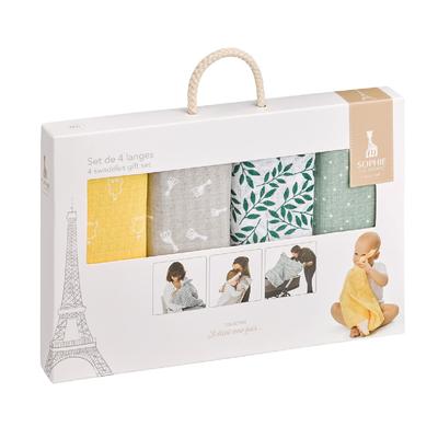 Sophie the Giraffe Swaddle Set of Swaddle Towel Japanese Vulli Baby Blanket Gauze Cute Baby Infant 0 Years 0 Months 1 Year Popular Boys Girls Gift