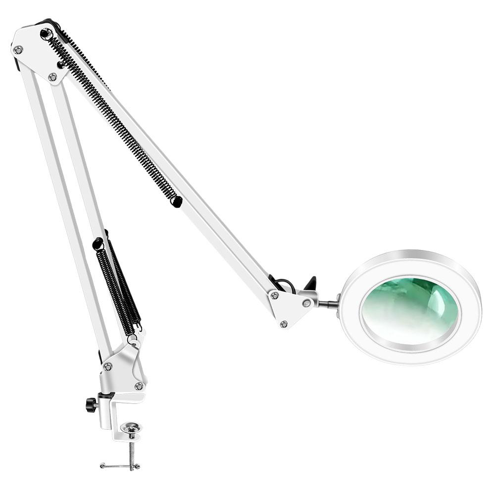 Triple Color 72LED Magnifying Glass 8X/10X Magnification USB-Powered Lamp For Jewelry Repair Laboratory Use & Beauty Industry