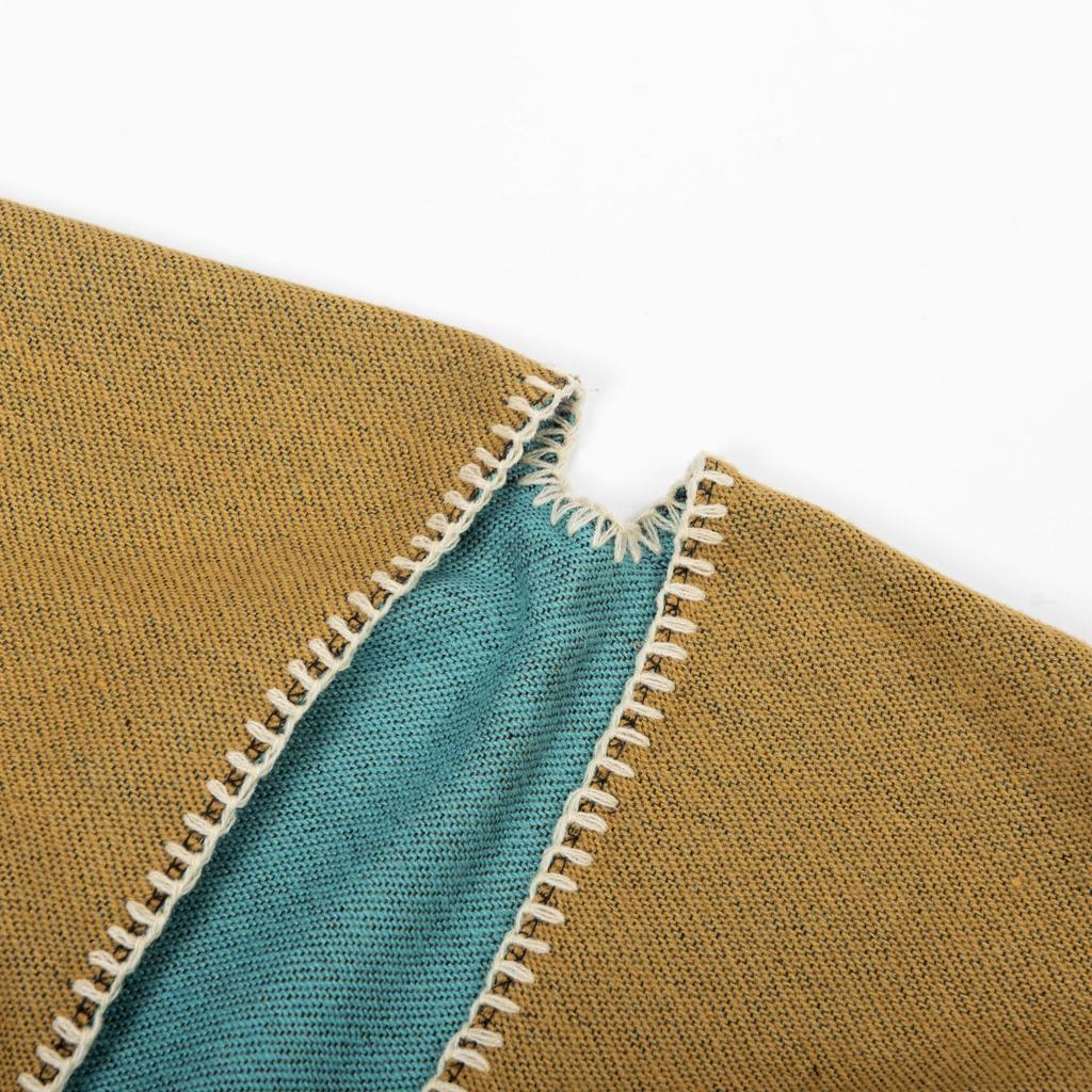 Double-Sided Cloak, Ethnic Style Pattern Shawl, High-End Wear, Women Wear Warm Shawl Jacket On Both Sides