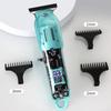 Electric Hair Trimmer Men'S Electric Shaver Trimmer Transparent Body Digital Display Professional Trimmer Usb Hair Cutting