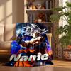 Dragon Ball Custom Flannel Blankets Soft Warm Cozy Throws for Home Decor Holiday Gifts