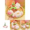 Soft Plush Peach Keychain Cute Accessory For Girls Perfect Gift For Friends