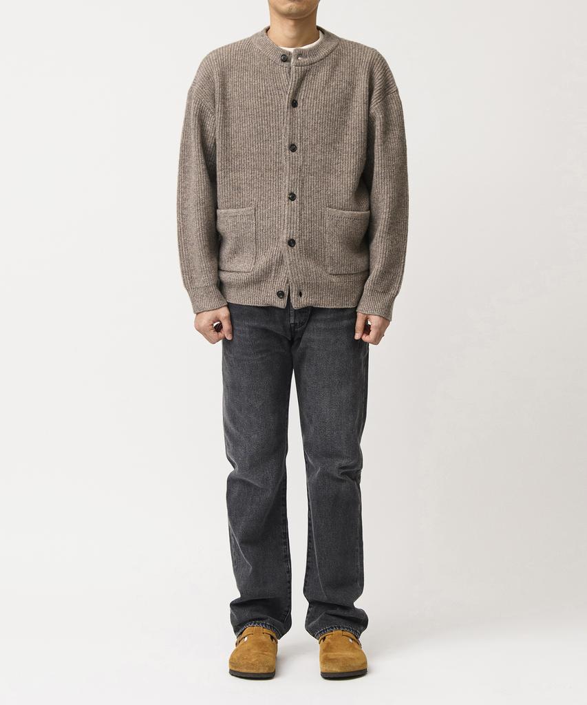 BEAT&SLNC Morrow Crewneck Cardigan (Mocha)