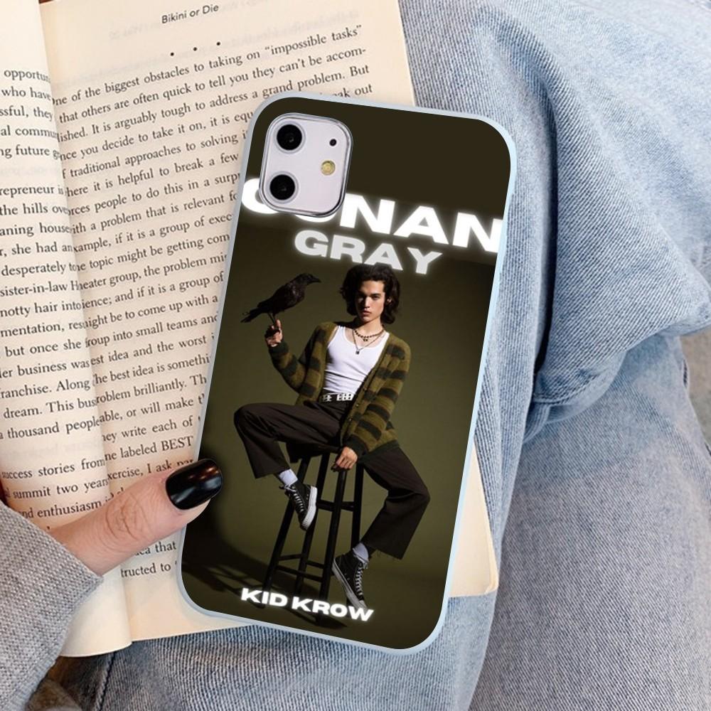 Conan Singer G-Gray Phone Case For IPhone 14 11 12 13 Mini Pro Xs Max 8 7 6 6S Plus X XR Solid Candy Color Case