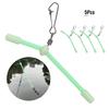 5PCS Durable Small Style PVC Fishing Tube Balance Connector Fisher Tackle Accessory