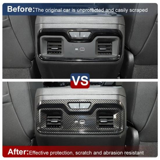 Rear AC Air Vent Outlet Frame Panel Cover Trim Decor For Chevy Silverado -24