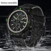 New Electronic Quartz Men's Watch Outdoor Mountaineering Sports Braided Calendar Men's Watch Three Eyes and Six Needles Watch