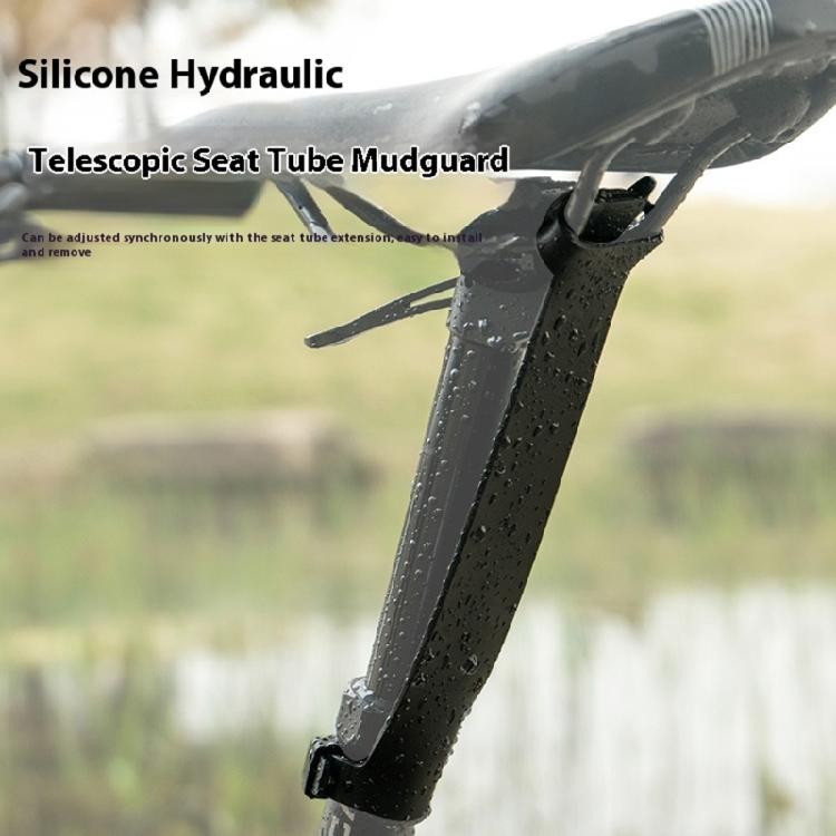 Bicycles Seat Tube Protector Silicone Cycling Seat Tube Case Mountain Bike Seat Tube Mud Gravel Guard Easy to Use