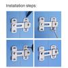 Barn Door Gate Latch Flip Door Latch for Outdoor Gates Small Sliding Door Lock Closet Bathroom Cabinet French Doors Security