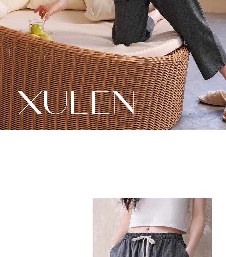 Xuan Liang Sleepwear Women's Summer Thin Cotton Short Sleeved Shorts Three Piece Set Home Clothes Casual Outerwear