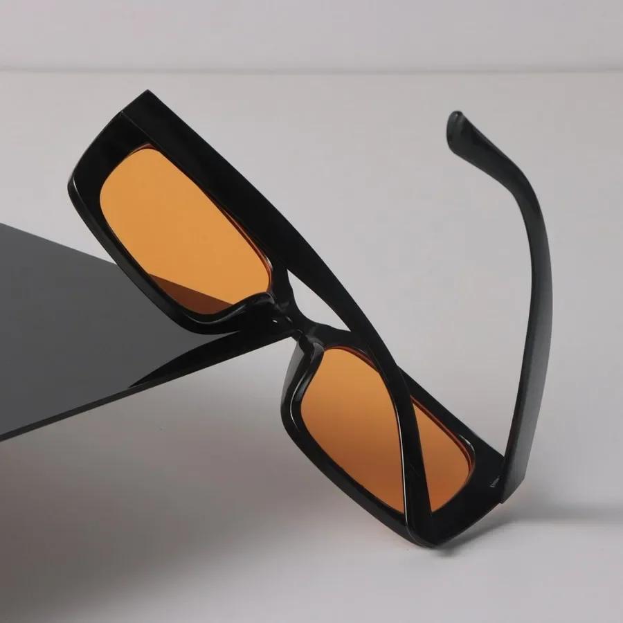 Vintage Sunglasses Women Men Square Mirror Clear Fashion Eyewear Sexy Designer Brand Black Sun Glasses for Female Male