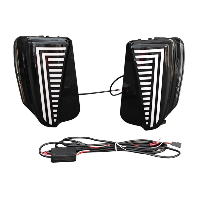 Front Bumper LED Daytime Running Lights Fog Lamp Turn Signals For Toyota Prius ZVW30 2012-2015 Accessories
