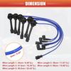 6pcs Spark Plug Wire Ignition Coil Cable No.MD371794 for Mitsubishi Montero 1997