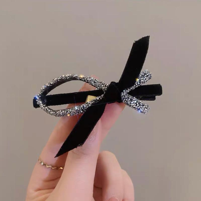 Fashion Bow, Duckbill Clip, Small Fresh Hairpin, Headgear, High-End Hairpin, Bangs, Side Clip.